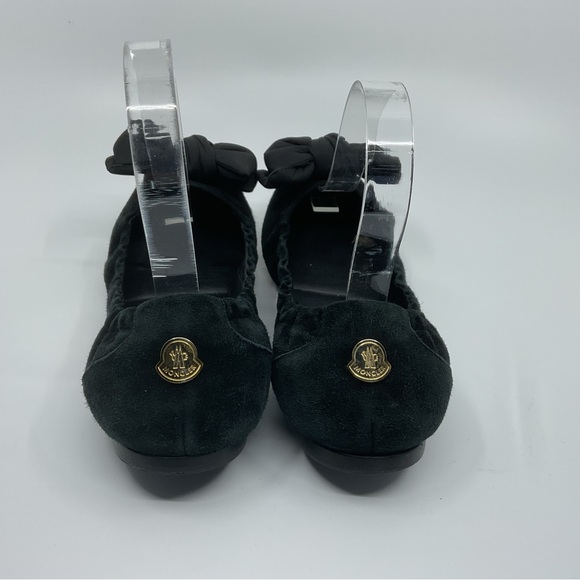Moncler Elegant Black Flats with‎ Bow - Picture 5 of 15